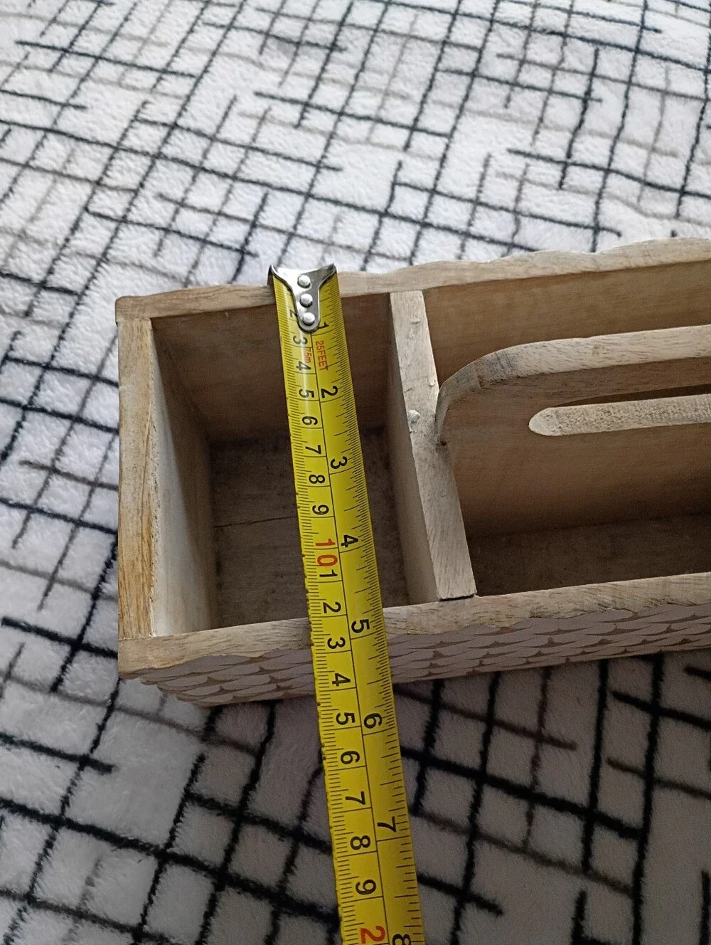Wooden Decorative Desk Organizer NEEDS CLEANED